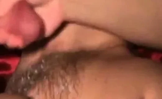 Handjob with cum on pussy