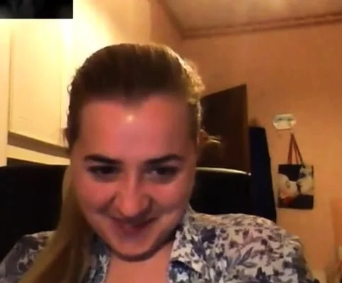 Ukranian girl showing her big boobs on Skype