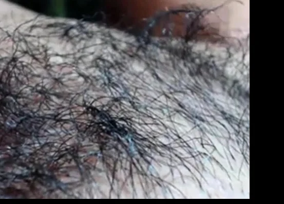 Blue Dildo In Hairy Pussy...