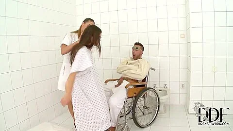 Cathy Heaven, Tiffany Doll & pal fuck in hospital