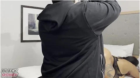 Behind The Big Butt Ebony Milf Ms So Slippery Enjoys Getting With Macana Man