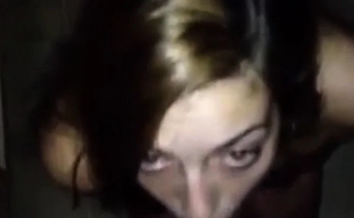 Blonde girl sucks dick and swallows the load