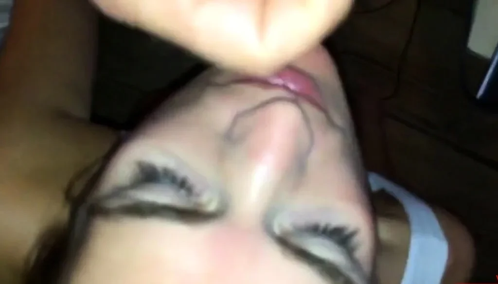 amateur MILF swallows a load of cum