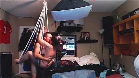 Fucking Neighbors Step daughter on Sex Swing 1st Time
