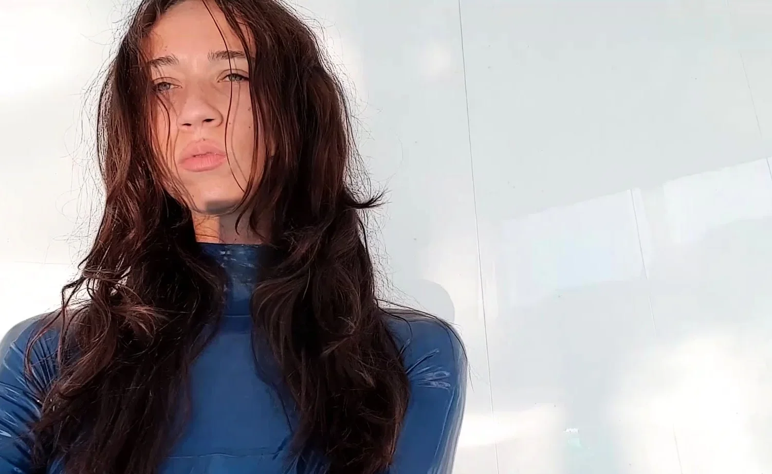 Busty brunette solo masturbation