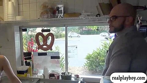 Woman Screwed In Ice Cream Rolling Cart For Some Money