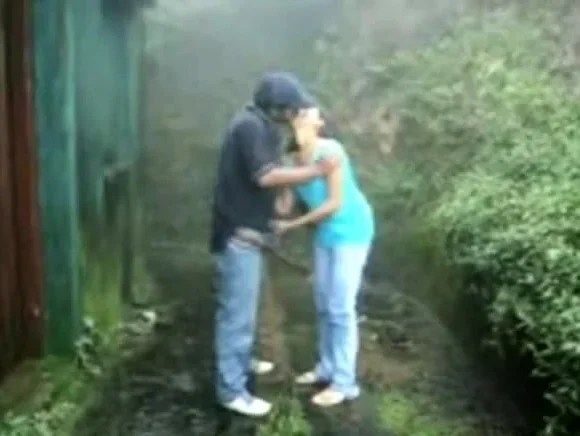 Outdoor Public Suck Fuck Rain