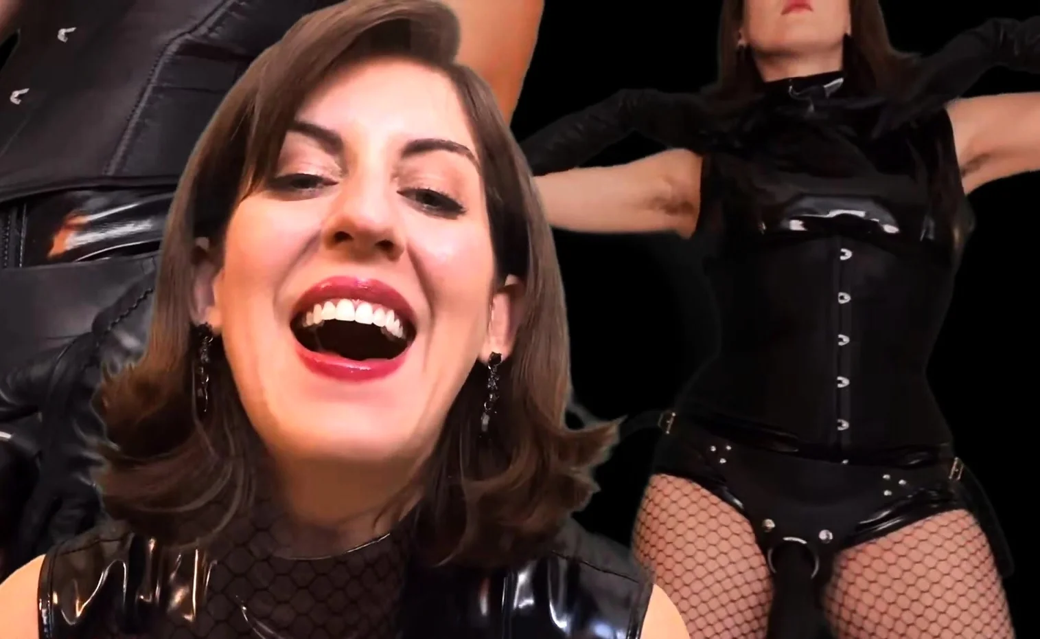 Brunette slave girl enjoys the harsh fetishes of a bdsm game