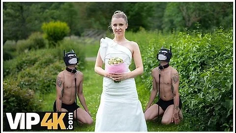 Blonde Bride With Natural Tits Enjoyed A Good Fuck On Her Kinky Wedding