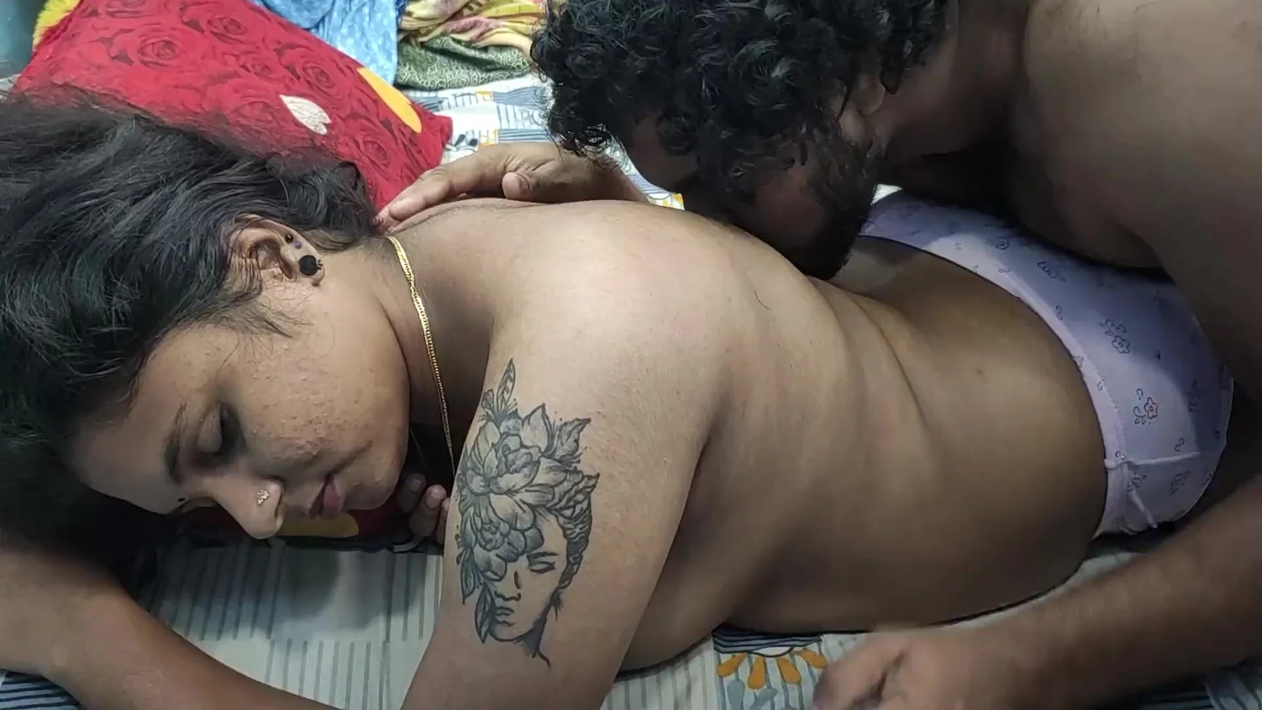 Nighty Removal And Hot Romance With Boobs Press