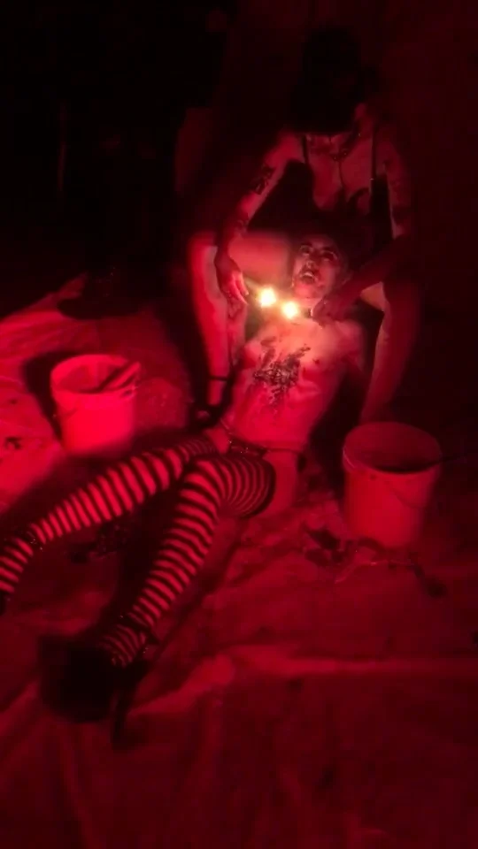 Fetish bdsm anal dildo play