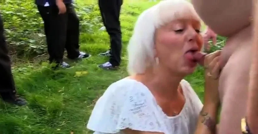 sexy granny sucks stranger cocks