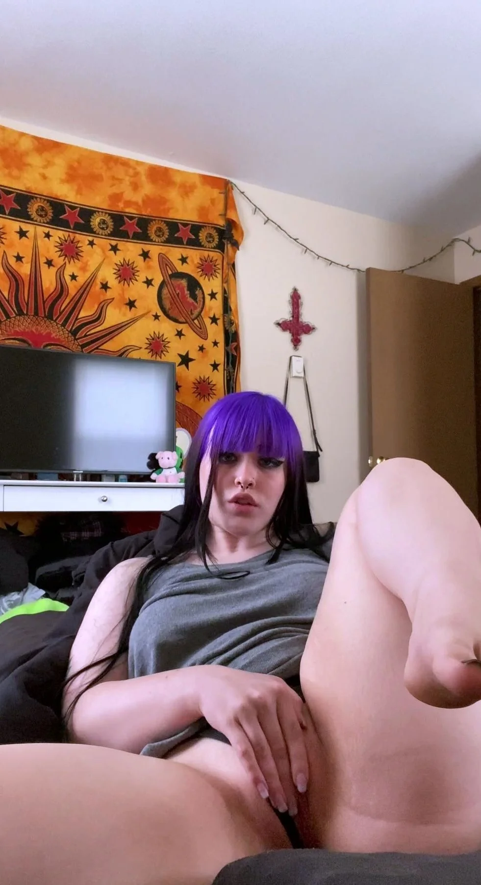Chubby Busty Teen Solo Masturbation