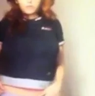 Young teen strip tease