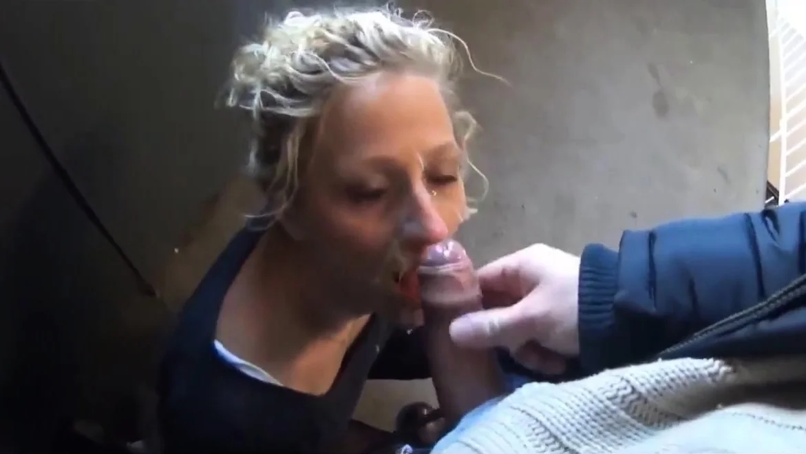 Nasty girl need to walk in public with face full of cum