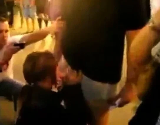 Girl giving blowjobs at Oktoberfest