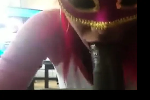 Masked Ebony Chick Swallow After Blowjob