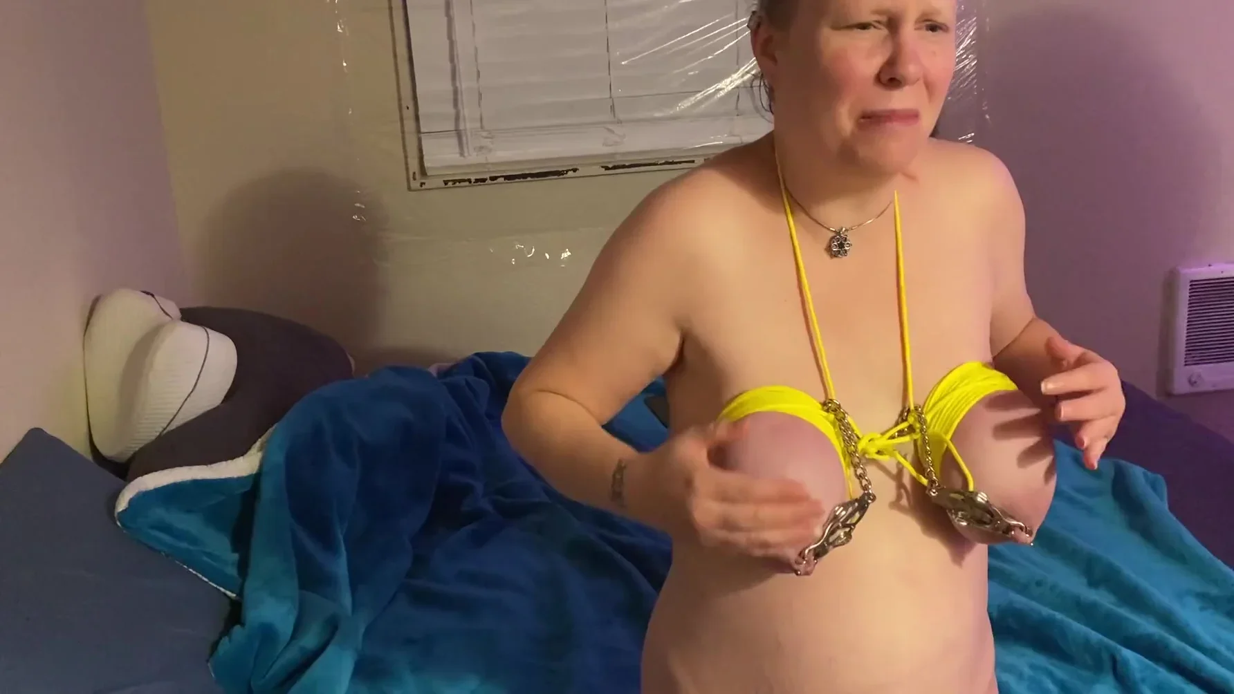 Tits Tied, Flogged, Caned, And Fisted