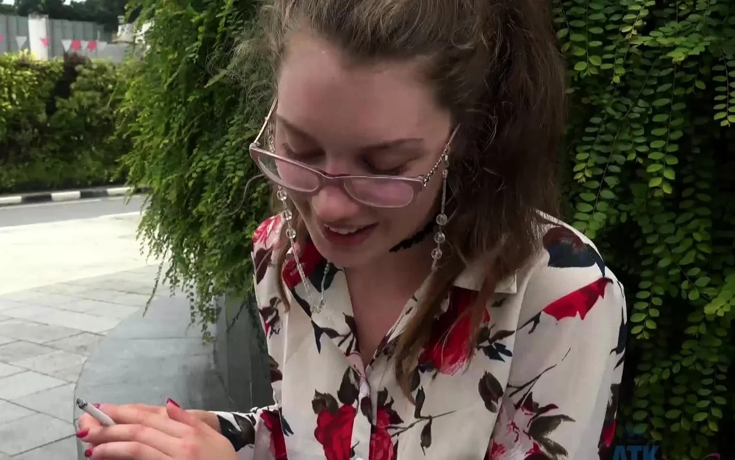 Hitch hiking teen outdoor public fuck in this hd video