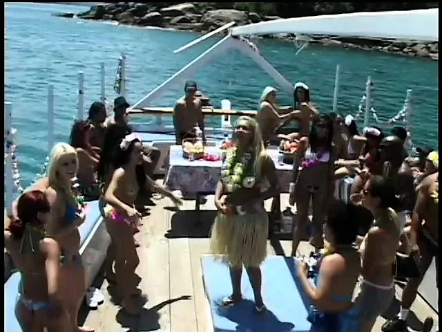 Taking a boat trip with a group of all-hole whores from South America