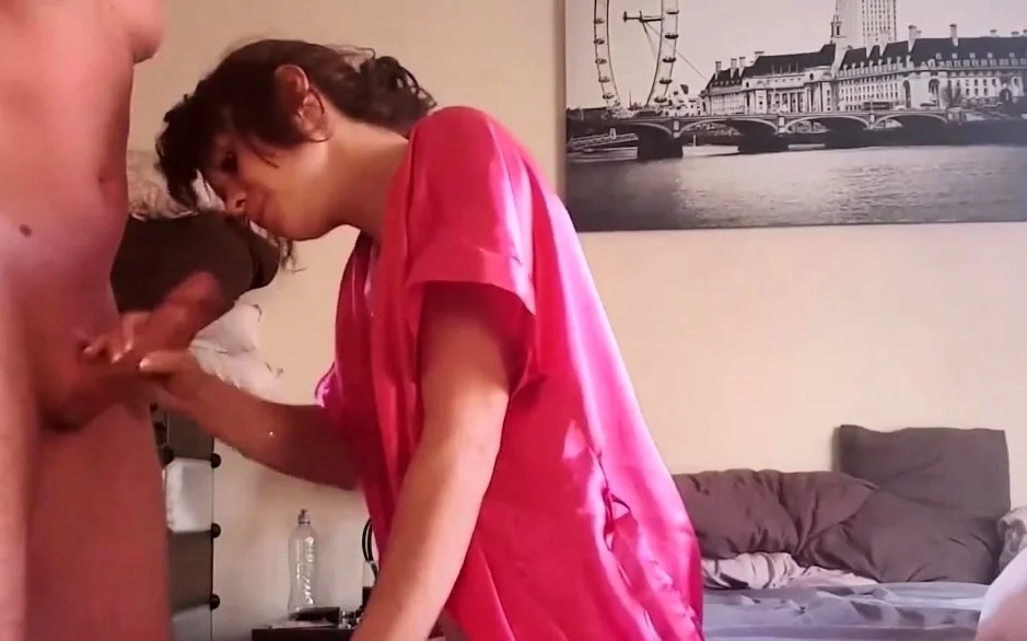 Morning smoke blowjob and handjob
