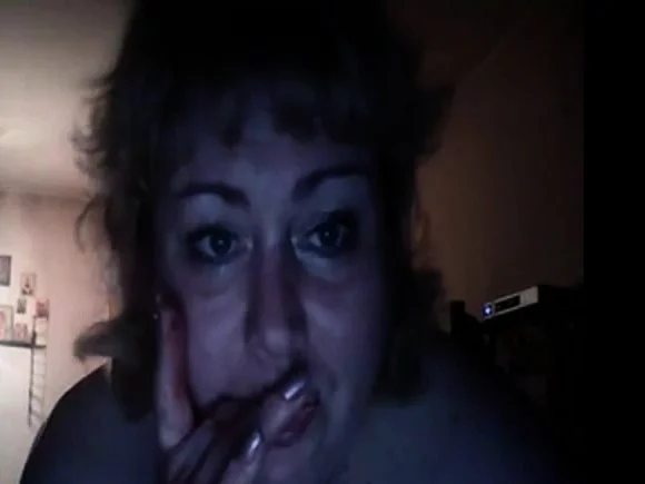 Russian mature flash big tits on webcam