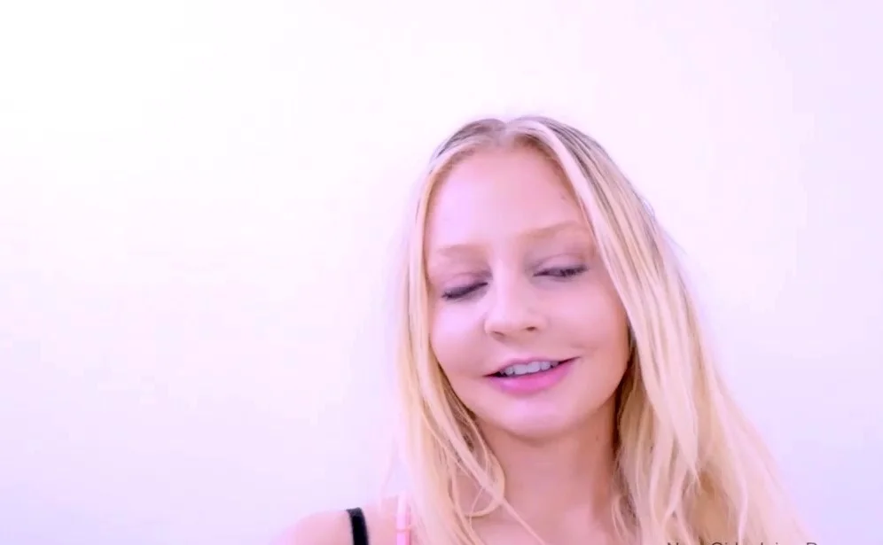 Busty Hot Blonde cums hard on big cock in studio