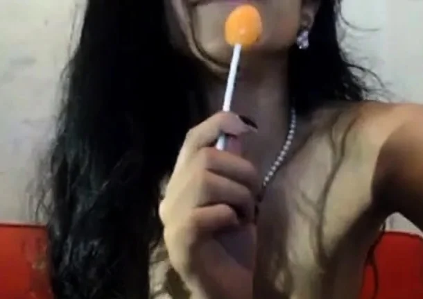 sexy slim girl play with her pussy