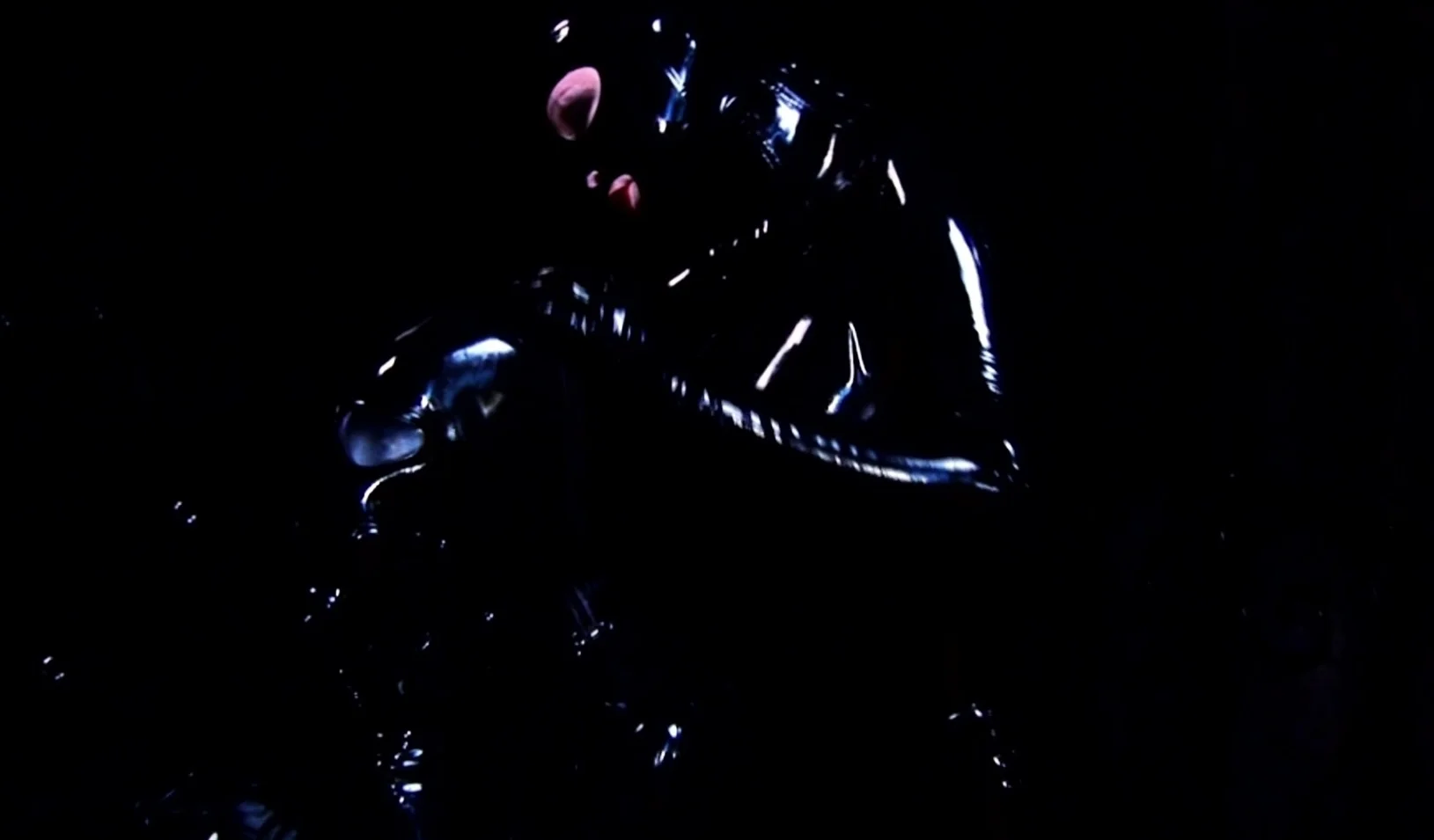Extreme fetish latex play