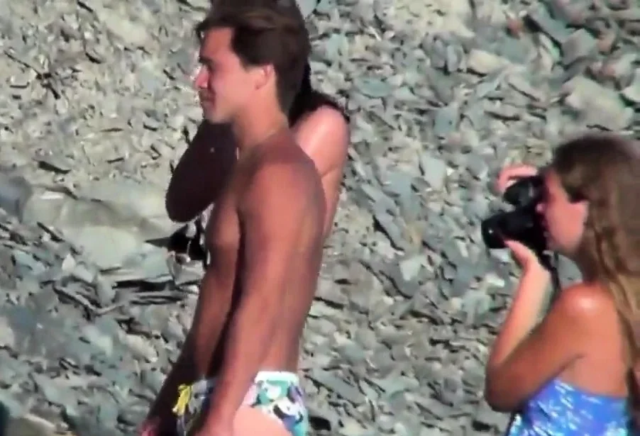 Voyeur. Nice Tits on public beach
