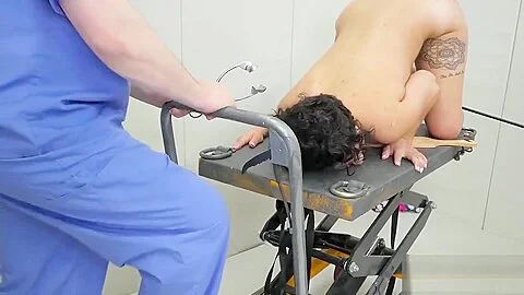 Spicy teenie was brought in anus madhouse for awkward treatment