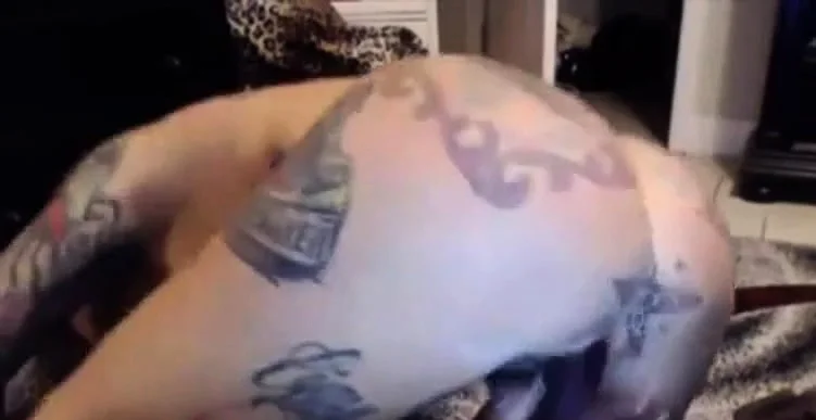 Pierced big titted blond Pamela with tattooed body