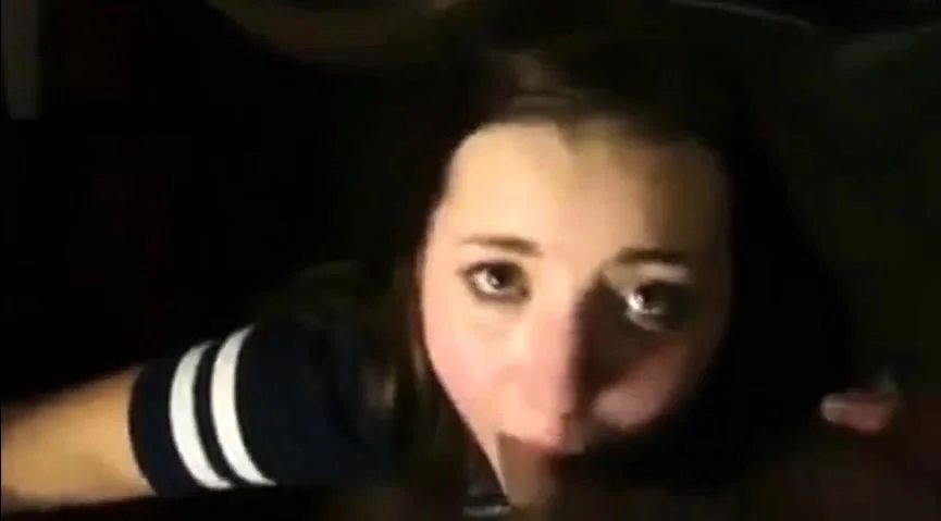 Cute college girl face fucked but hangs in there for the cum