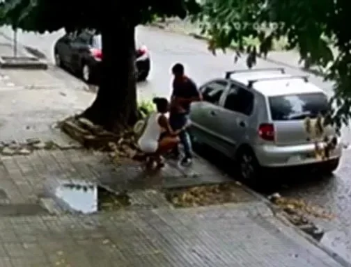 Natural Amateur blowjob outdoors exposed