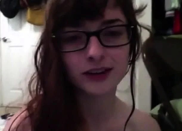 Skinny nerd panty rub.