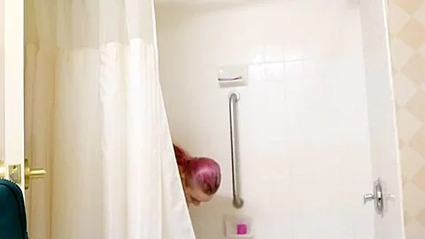 big tits shower