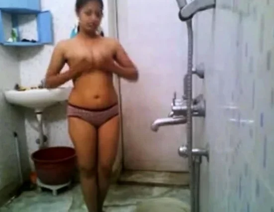 Indian College Babe In Hostel Shower