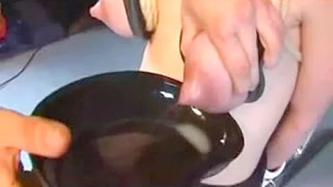 Bitch gets her breasts tortured by a pump machine