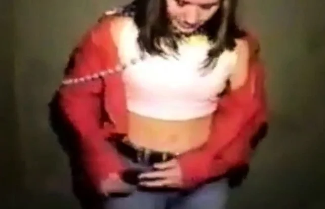 Girl Flashing Hot Bush and Behind at Festival