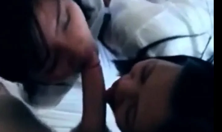 Asian medical students double blowjob