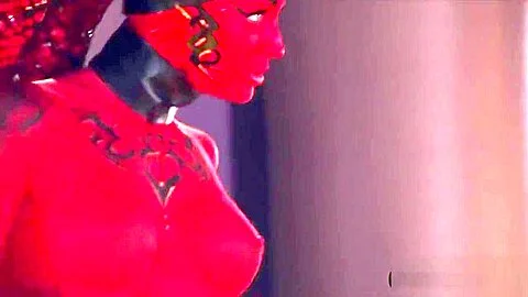 A Star Wars Twilek jedi chick gets fucked with force