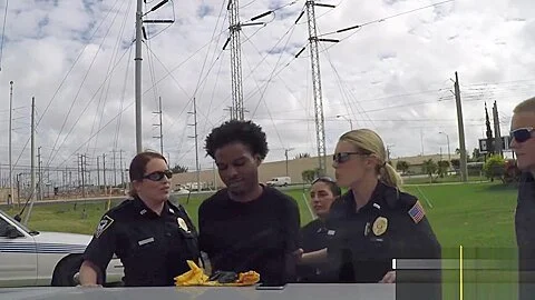 Shameless MILFs using police force on a big rod