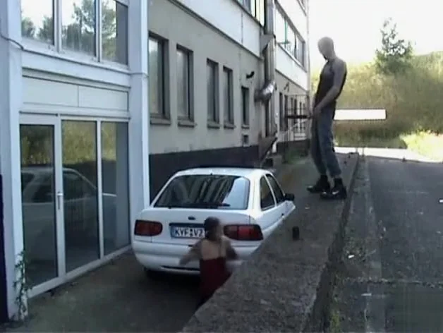 Female Peeping Tom takes a hot piss in her mouth
