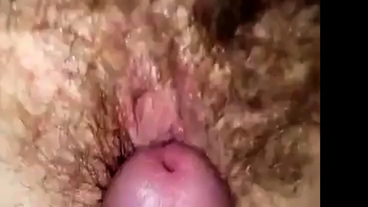 Pumping a load into my girl's hairy cunt