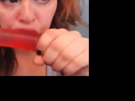 Red Head Cutie Dildo Suck