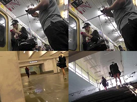Upskirting video shows an amazing butt in sexy skirt