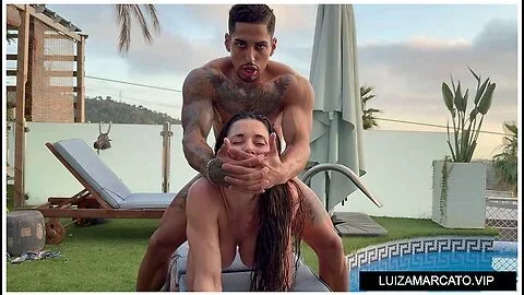 Oiled Massage And Rough Sex In The Swimming Pool - Leo Santos And Luiza Marcato