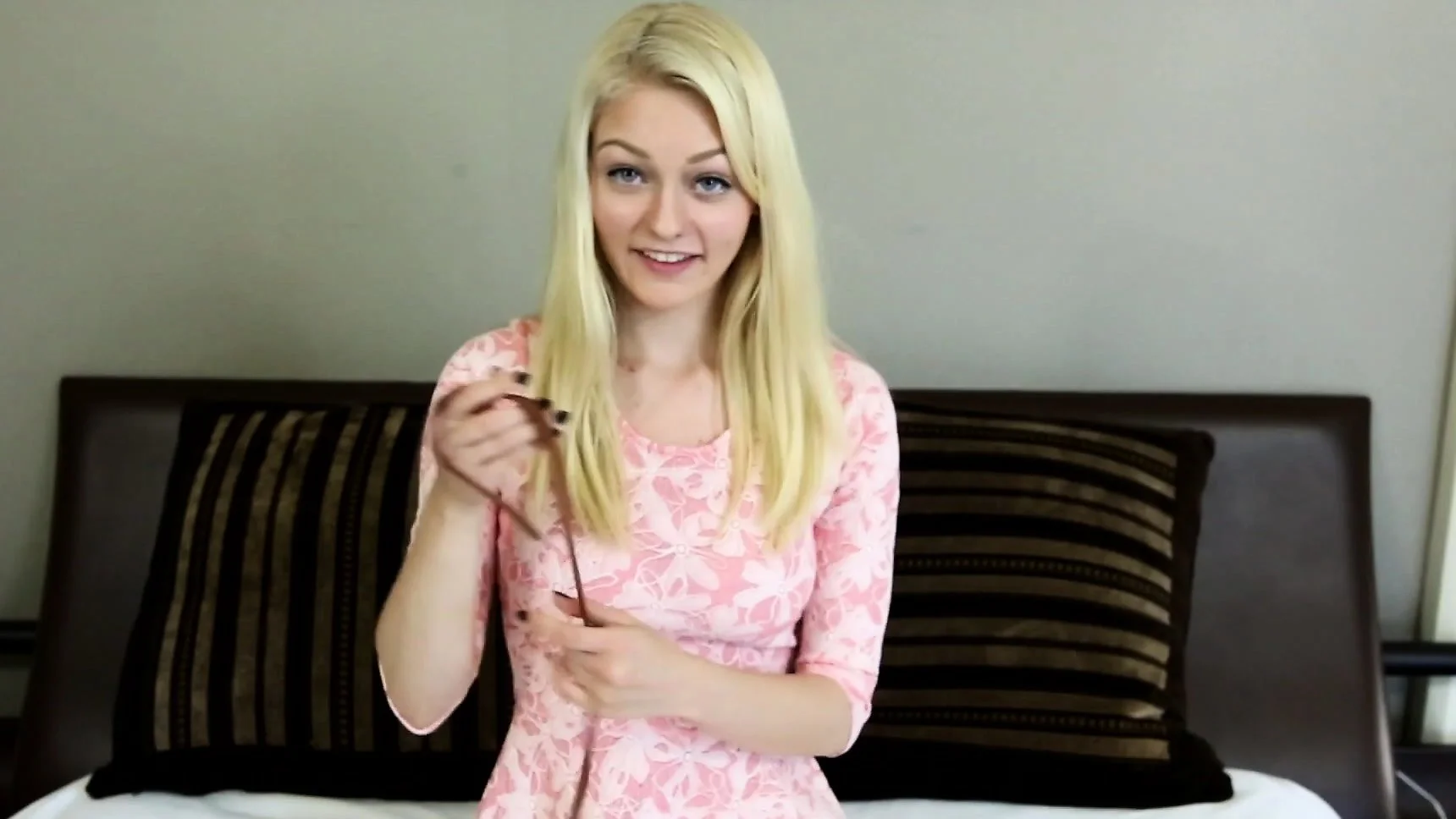 Nasty blonde gets her ass whacked before she blows him and rides his stiff shaft
