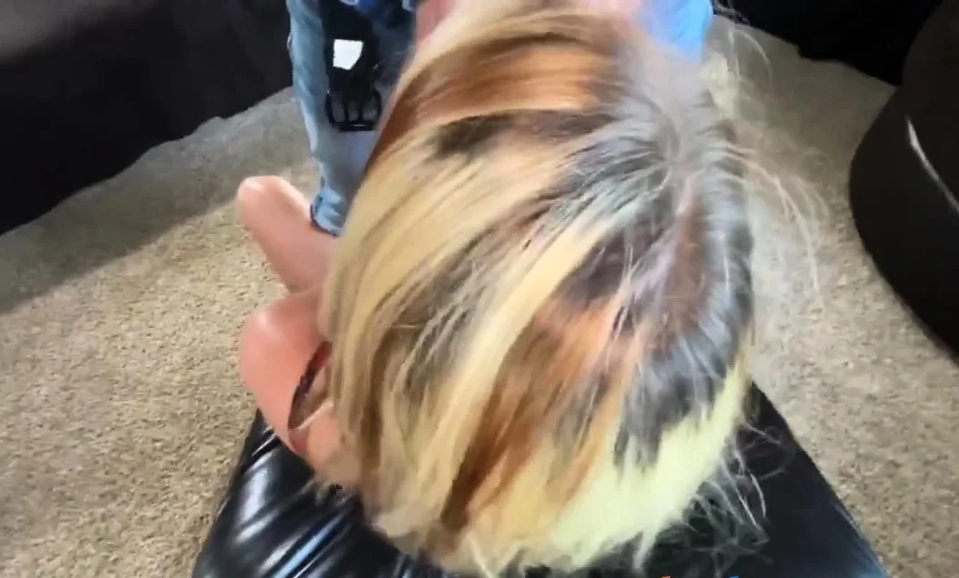 Slutty Cheerleader Gives Old Coach A Sloppy Blowjob!
