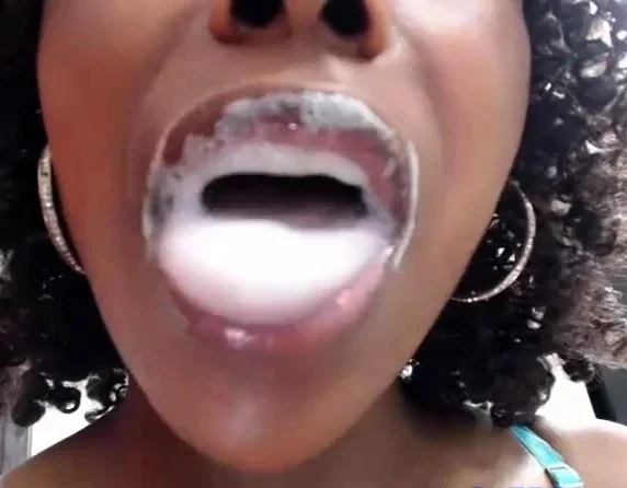 Spit tongue play fetish